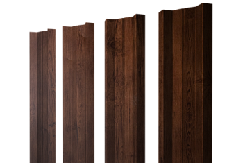 Штакетник М-образный A с прямым резом Grand Line 0,4 Print Premium Cherry Wood Fresh TwinColor