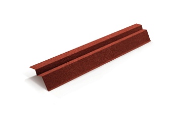 Планка карнизная для композитной черепицы Metrotile красный (1,355м)