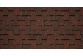 Черепица гибкая Tegola Unica Lazio nocciola 418 (фундук коричневый)