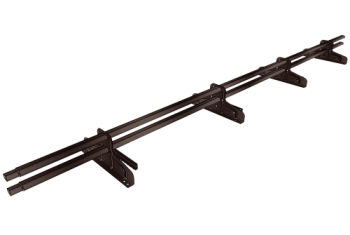 Снегозадержатель трубчатый для фальца Premium 40х20 RAL 8017 (3м) оцинкованное