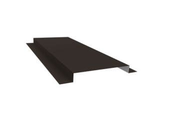 Планка кожуха сегментного 150 0,5 Satin с пленкой RR 32 темно-коричневый (0,8м)