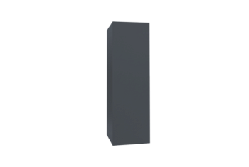 Кожух прямой д590/ш590/в1750 0 0,5 Satin с пленкой RAL 7024 мокрый асфальт