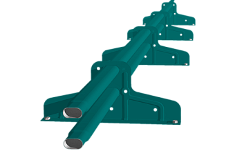 Снегозадержатель Стандарт Т4 d 40х20 RAL 5021 (3м)