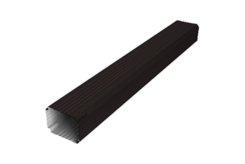 Труба гофрированная Vortex Lite Matt 76х102х1000мм RAL 9005 черный