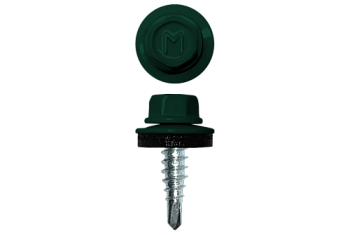 Саморез по металлу Daxmer 4,8х19 RAL 6005 (250) сверло №2