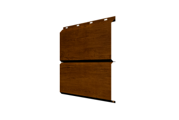 Софит металлический ЭкоБрус 0,345 Grand Line без перфорации 0,45 Print Premium Golden Wood Intense FTC