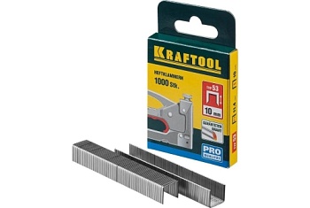 Скобы для степлера Kraftool 10мм узкие тип 53 1000шт (31670-10)
