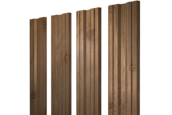 Штакетник Twin с прямым резом Grand Line 0,45 Print Premium Pine Wood Fresh