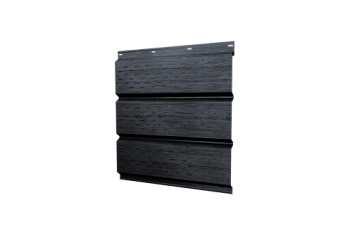 Софит металлический Классик Grand Line полная перфорация 0,45 Print Premium с пленкой Grey Wood TwinColor