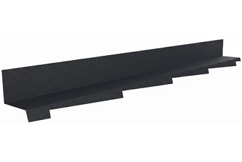 Примыкание к стене резное левое Gerard Eleganta 320 сталь черный