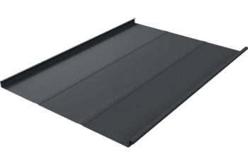 Фальц двойной стоячий Line Grand Line 0,5 Satin Matt с пленкой на замках RAL 7024 мокрый асфальт