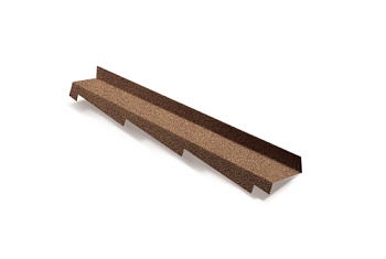 Планка примыкания левая для композитной черепицы Metrotile пустыня (1,25м)