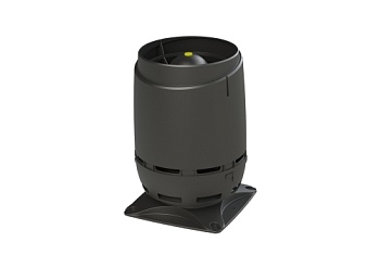 Выход вентиляционный Vilpe Flow 125S с основанием 250x250 черный