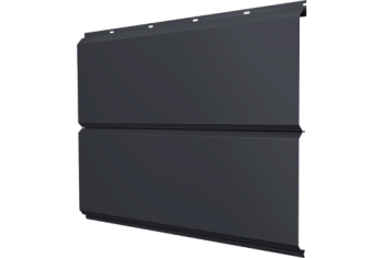 Софит металлический ЭкоБрус new Grand Line без перфорации 0,5 PurPro Matt 275 RAL 7024 мокрый асфальт
