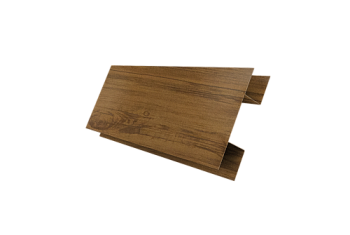 Планка H-образная Блок-Хаус new Grand Line 0,45 Print-Double Elite Golden Wood (3м)
