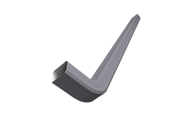 Труба гофрированная Vortex Lite 76х102х3000мм с коленом PE RAL 7004 сигнльный серый