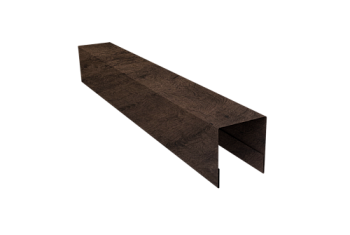 Планка боковая для забора из сайдинга Блок-хаус new Grand Line 0,45 Print-Double Elite Antique Wood (3м)