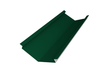 Планка ендовы нижней для композитной черепицы 140х140 Grand Line 0,45 Drap TX RAL 6005 зеленый мох (3м)