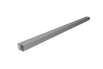 Труба гофрированная Vortex Lite 76х102х3000мм PE RAL 9006 бело-алюминиевый
