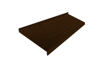 Отлив простой 250 Grand Line 0,45 Print Elite Choco Wood TwinColor (2м)