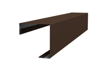 Угол внешний простой фальц Grand Line 0,5 Satin Matt TX RAL 8017 шоколад (2м)