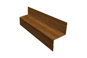 Отлив межэтажный 35 Grand Line 0,45 Print Elite Golden Wood TwinColor (3м)