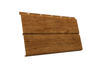 ЭкоБрус 0,345 Gofr Grand Line 0,45 Print Elite с пленкой Golden Wood TwinColor