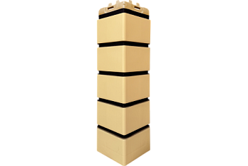 Угол Grand Line Клинкерный кирпич Design песочный со швом RAL 9005