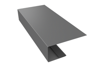 J-Профиль 18мм Grand Line 0,5 Satin с пленкой RAL 9006 бело-алюминиевый (3м)