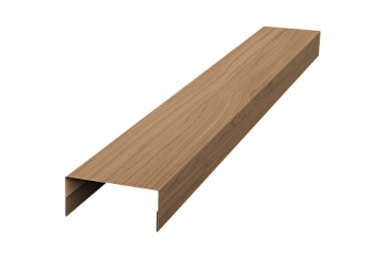 Крышка 30х15 для забора жалюзи Texas Grand Line 0,45 Print Elite Honey Wood TwinColor (3м)