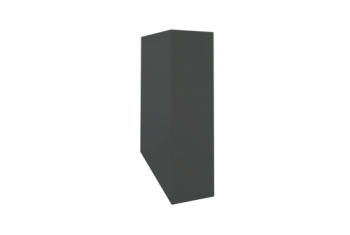 Кожух скатный д1065/ш420/в1-1160/в2-620 0,45 PE с пленкой RAL 7016 антрацитово-серый