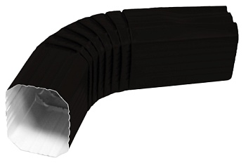 Колено прямоугольное Vortex Matt RAL 9005
