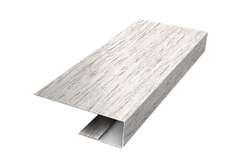 J-Профиль 12мм Grand Line 0,45 Print Elite Snow Wood TwinColor (2м)