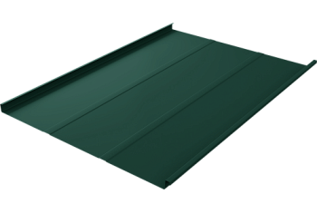 Фальц двойной стоячий Line Grand Line 0,45 Drap TR с пленкой на замках RAL 6005 зеленый мох