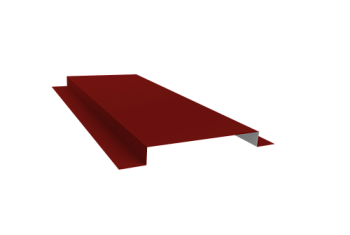 Планка кожуха сегментного 150 0,5 Satin с пленкой RAL 3011 коричнево-красный (1,5м)