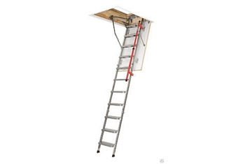 Лестница чердачная складная FAKRO LML Lux 60х120/280 (металлическая, с телескопическими наконечниками)