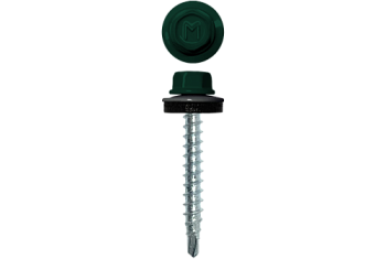Саморез кровельный Daxmer 4,8х35 RAL 6005 (250) сверло №1