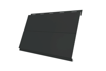 Софит металлический Вертикаль 0,2 line Grand Line 0,5 Satin Matt TX с пленкой RAL 7016 антрацитово-серый