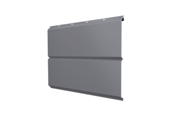 Софит металлический ЭкоБрус new Grand Line без перфорации 0,5 Satin с пленкой RAL 7004 сигнальный серый