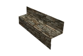 Отлив межэтажный 35 Grand Line 0,45 Print Elite Fine Stone TwinColor (3м)